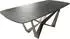 DeLife Edge Boot Esstisch Keramik Laminam® Nero Greco Anthrazit, ausziehbar 180-220x100cm (44877)