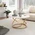 VICCO Couchtisch Calgary weiß/gold 79,5x46cm (41528)