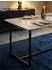 KADIMA DESIGN Esstisch Marmoroptik, weiß, 160x80x76cm, Metallbeine