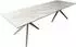 DeLife Edge Esstisch 300x100cm Keramik Onyx Pearl Estelar, Metall Effektfinish Titan