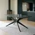 Idimex TAVO Esstisch oval 180x90cm, schwarz, MDF (800001489737)