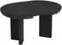 Beautysofa Prestige runder Esstisch, ausziehbar Ø 100-180cm, schwarz, Metallbeine (800001825238)
