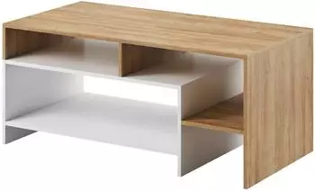 Masseno ALBINA Couchtisch Holzwerkstoff, eichefarben, 120x53x60cm (800001077454)