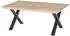 Möbel Kraft Couchtisch Next Eiche furniert, X-Gestell, 110x70x45cm