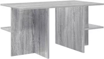 vidaXL Couchtisch Sonoma grau 87x50x45cm Holzwerkstoff (8001060)