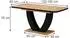 VICCO Fenaro Esstisch ausziehbar schwarz/Eiche 120-160x80cm (58024)