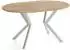 WFL GROUP Valio runder Ausziehtisch mit Metallbeinen, Kaschmir, 90–130cm (800001913459)