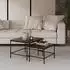 VICCO Ramio Couchtisch-Set Eiche rustikal/schwarz 60x60cm (56413)