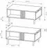 Masseno Maddalena Couchtisch rechteckig, Eiche Artisan, 100,1x43,2x60cm (800001097655)