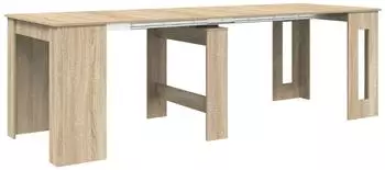 vidaXL Esstisch Holzwerkstoff Sonoma-Eiche 240x85x75cm (3424947)