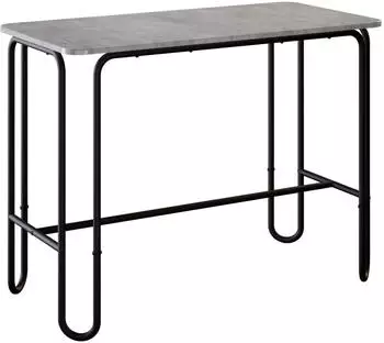 vidaXL Esstisch 100x50x75cm Holzwerkstoff betongrau (8007697)