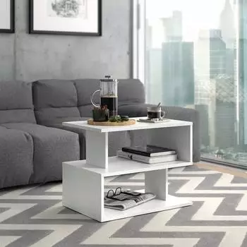 VICCO Shelby Couchtisch wei&szlig;, 59x39cm (37508)