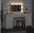 vidaXL Dressing table with LED + 3 drawers 3334281