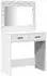 vidaXL Dressing table with LED + 3 drawers 3334281