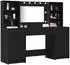 vidaXL Dressing table with LED + 3 drawers 3334282