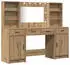 vidaXL Dressing table with LED + 3 drawers 3334289