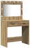 vidaXL Dressing table with LED + 3 drawers 3334289