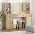 vidaXL Dressing table with LED + 3 drawers 3334283