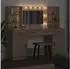 vidaXL Dressing table with LED + 3 drawers 3334283