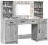 vidaXL Dressing table with LED + 3 drawers 3334286