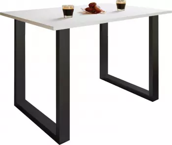 VCM Xona U Esstisch wei&szlig;, 110x50x76cm (916805)