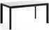 WFL GROUP Elan ausziehbarer Esstisch, Kaschmir, schwarze Metallbeine, 180–270x90cm (800001754609)