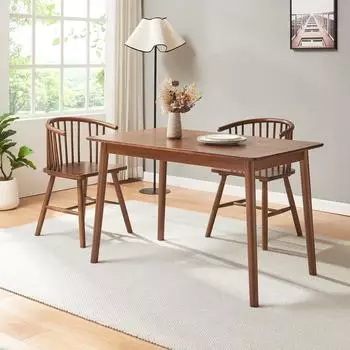 en.casa Klijori Esstisch rechteckig Holz Walnussoptik 120x70x74cm (800001408919)