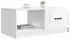 vidaXL Couchtisch Hochglanz weiß 90x50x37cm Holzwerkstoff (895879)
