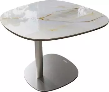 DeLife Edge Boot Beistelltisch Keramik Onyx Pearl Eleny, 60x60cm (46078)