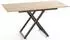 WFL GROUP Axen Couchtisch höhenverstellbar ausziehbar, Eiche Wotan, 120-160x80cm (800001753285)