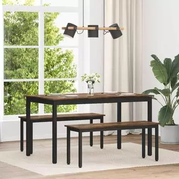 vidaXL Esstisch 140x80x75cm Holzwerkstoff r&auml;uchereiche (892646)