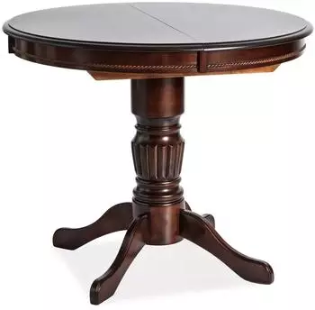Feldmann-Wohnen Margo Esstisch ausziehbar 90-125x90x75cm, Nussbaum dunkel (86192508)