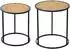 en.casa Moriusaq Satztisch 2er-Set Holzwerkstoff/Metall, schwarz (800000418291)