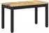 vidaXL Couchtisch weiß und schwarz 60,5x30x36cm Akazien-Massivholz
