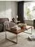 KADIMA DESIGN ISEN Couchtisch Massivholz Sheesham, Chromfüße, 120x60x40cm