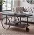 MCW MCW-Q69 Couchtisch Industrial Retro, Holz/Metall kupferfarben, 54x100x60cm (101678)