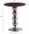 Wohnling Beistelltisch Mango Massivholz / Metall, rund, 50x50x61,5cm (WL7.210)