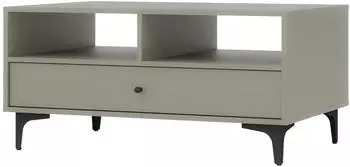 Masseno Torino Couchtisch 100,2x48,5x65cm hellgr&uuml;n, Holzwerkstoff, 1 Schublade (800001094697)