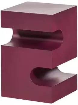 Woood Jessa Beistelltisch Metall, lila/braun, 30x30x48cm