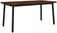 vidaXL Live Edge Esstisch 160 x 90 x 75 cm Massivholz Akazie