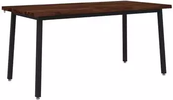 vidaXL Live Edge Esstisch Akazie Massivholz 160x90x75cm (3425013)