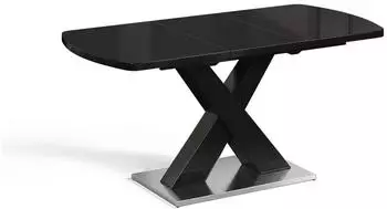 VICCO Chinto Esstisch ausziehbar, schwarz, 120x80cm