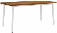 vidaXL Quadratischer Esstisch 160 x 70 x 75 cm Massivholz Akazie Natur