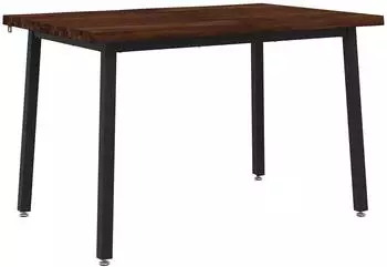 vidaXL Esstisch Akazienholz massiv 140x70x75cm dunkelbraun/schwarz (937495)