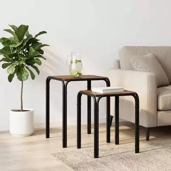 vidaXL Beistelltisch Altholz 41x40x50cm