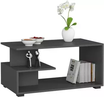 RAUMHIRSCH PIN Couchtisch rechteckig, Textil, graphit, 90x45x51cm (800001324663)