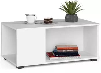 RAUMHIRSCH Couchtisch rechteckig, weiß, Textil, 90x38x51cm (800001324707)