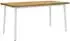 vidaXL Esstisch Massivholz Akazie weiß 160x80x75cm (3425033)
