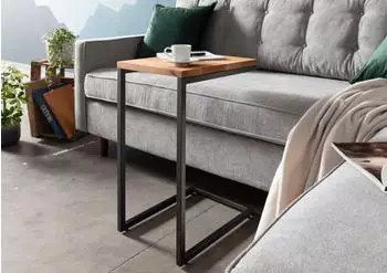 Massivmoebel24 LOUNGE Collection #06 Beistelltisch Wildeiche natur ge&ouml;lt 30x40x60cm (09-100-960-0006)