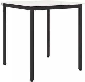 vidaXL Esstisch wei&szlig; 70x70x75cm, massives Kiefernholz (892782)